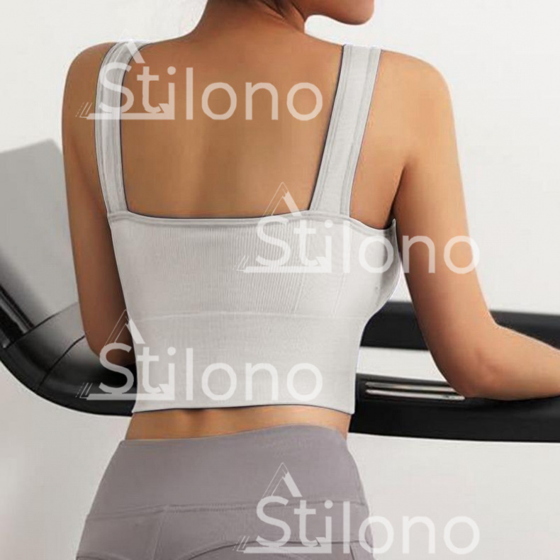 Топ женский бра спортивный в рубчик ALINA  Z 639-00 ALN